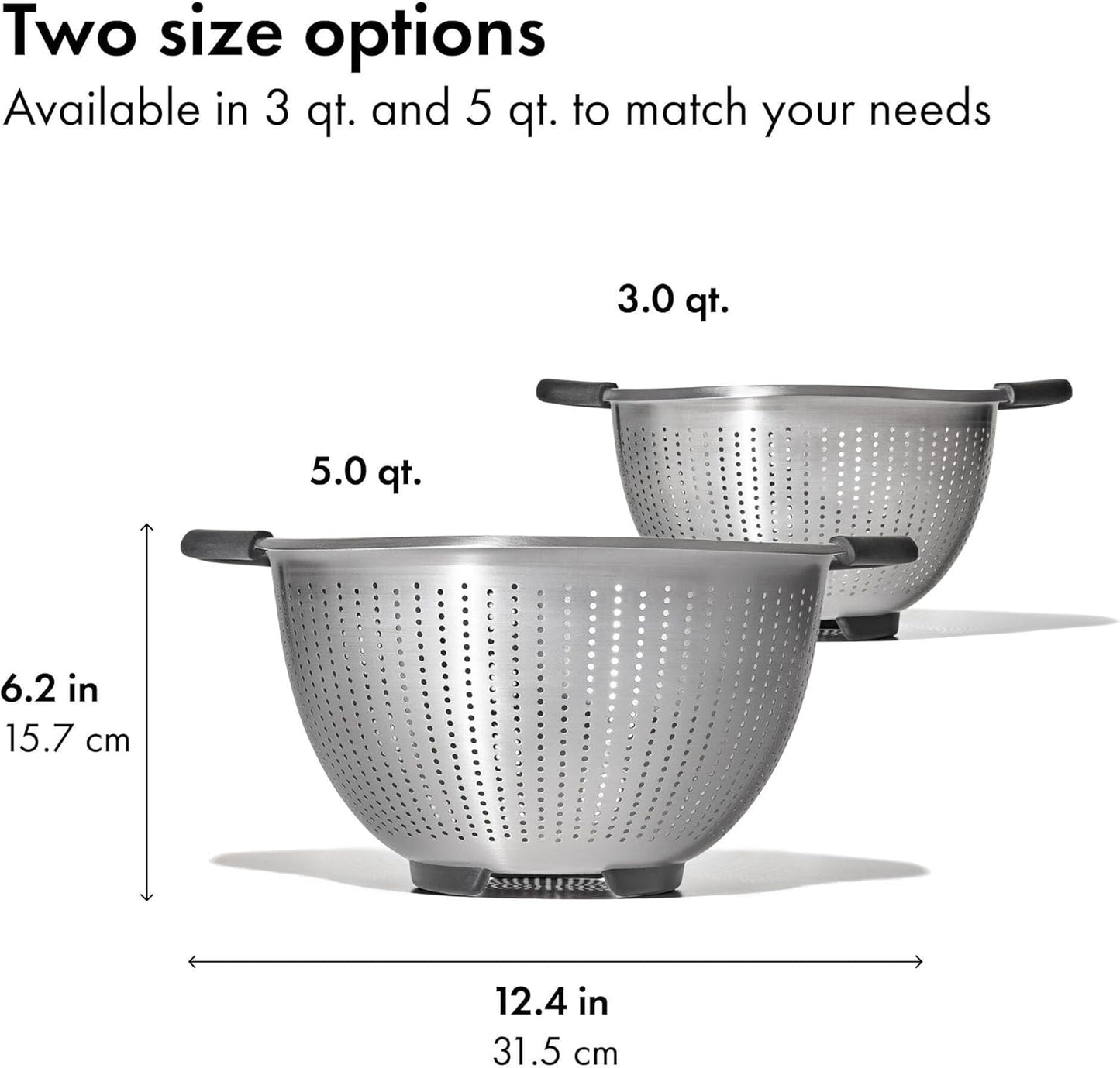 three raised feet for sink and countertop stability