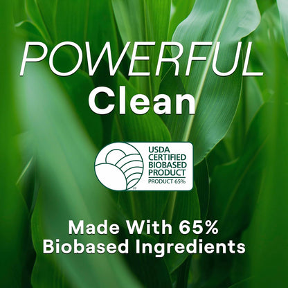 three scent options: free & clear (unscented), lemongrass, and lemon (essential-oil scented)