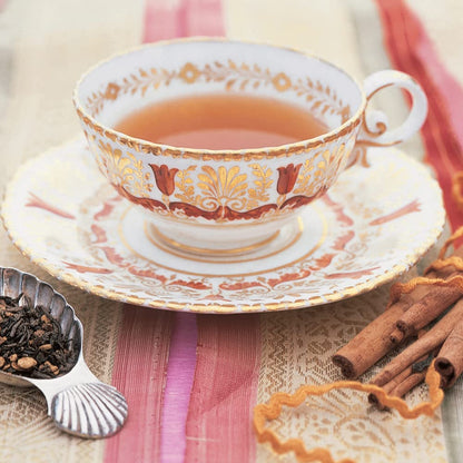 three types of cinnamon blended with orange peel and sweet cloves for layered spice