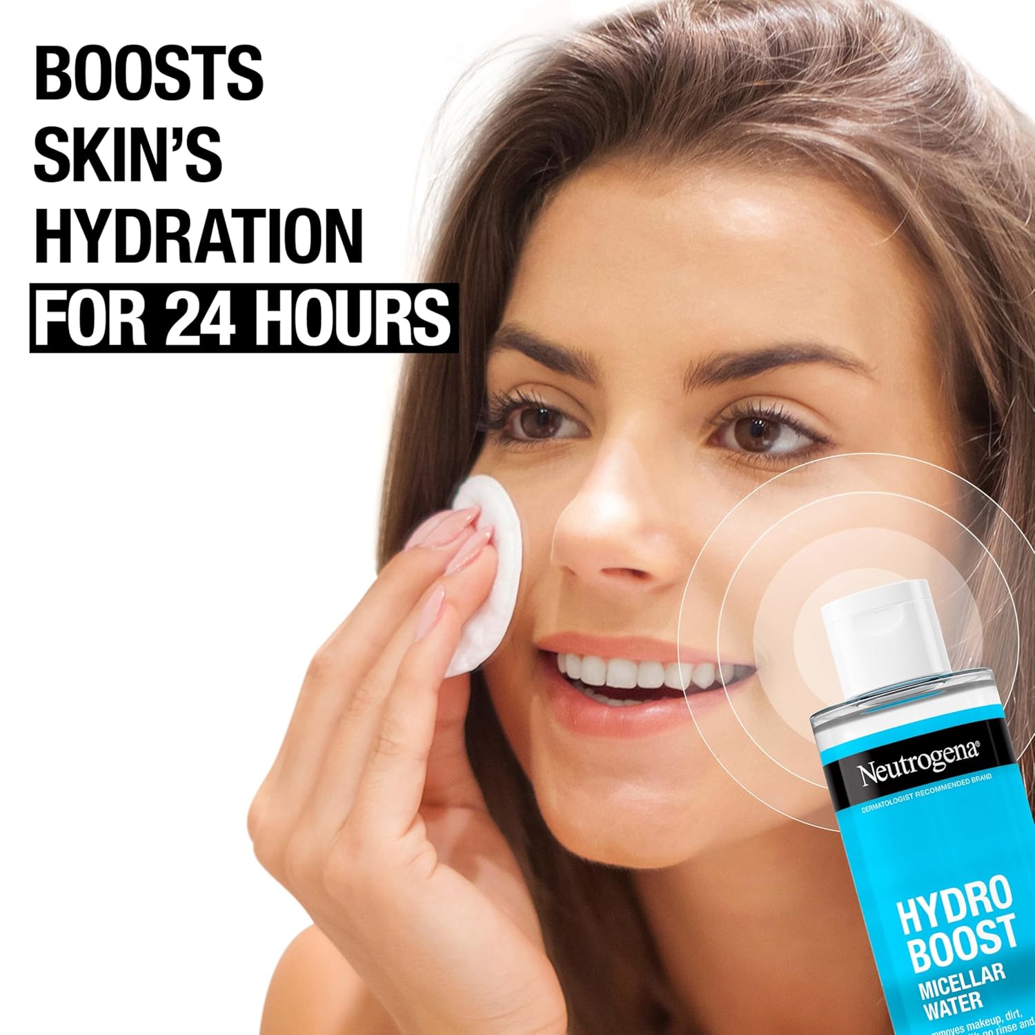 three types of micellar molecules for makeup, dirt, and oil removal