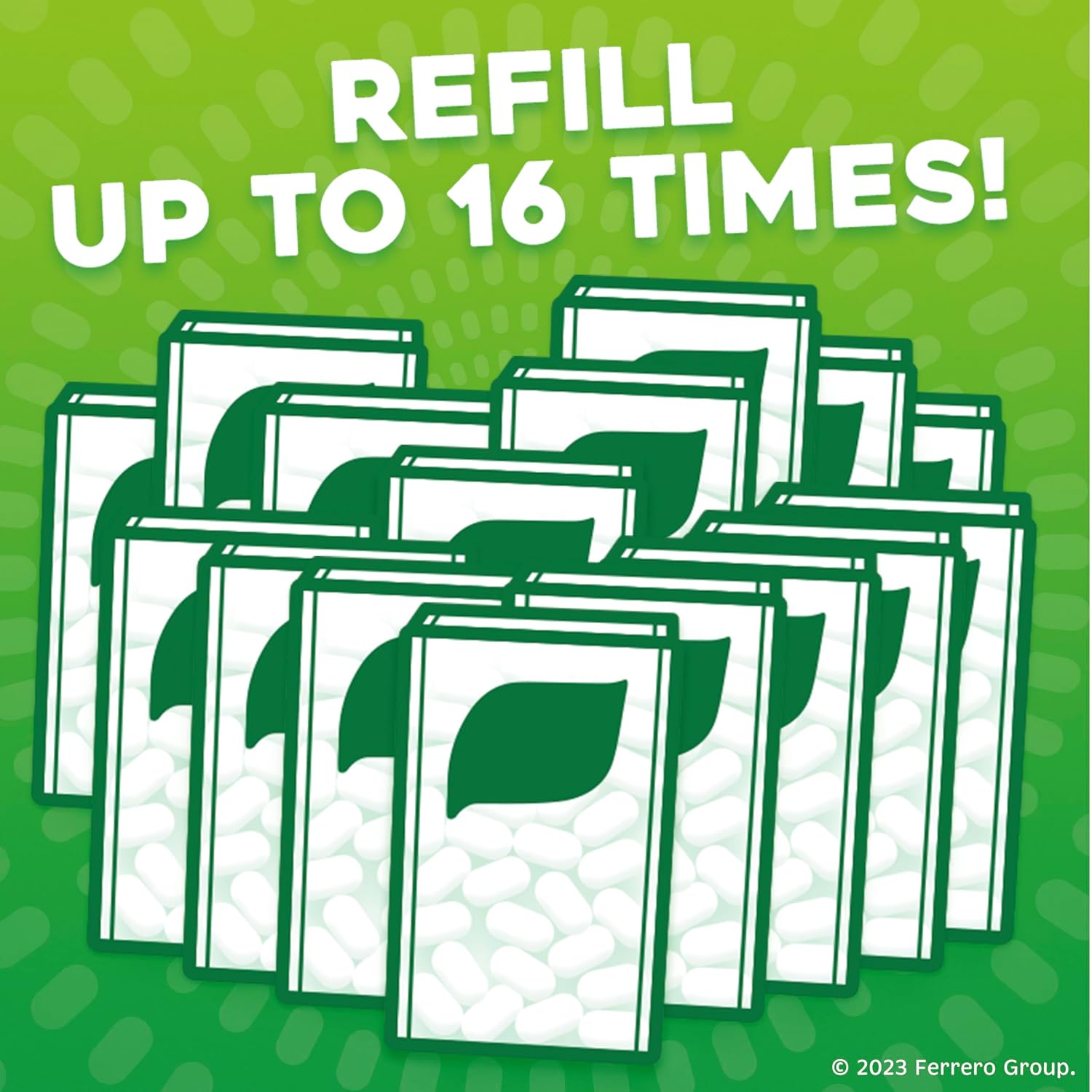 Tic Tac Freshmints Refill Bag – Tailgate and Sports Bar Must-Have for Soccer Watch Parties, 17.2 oz
