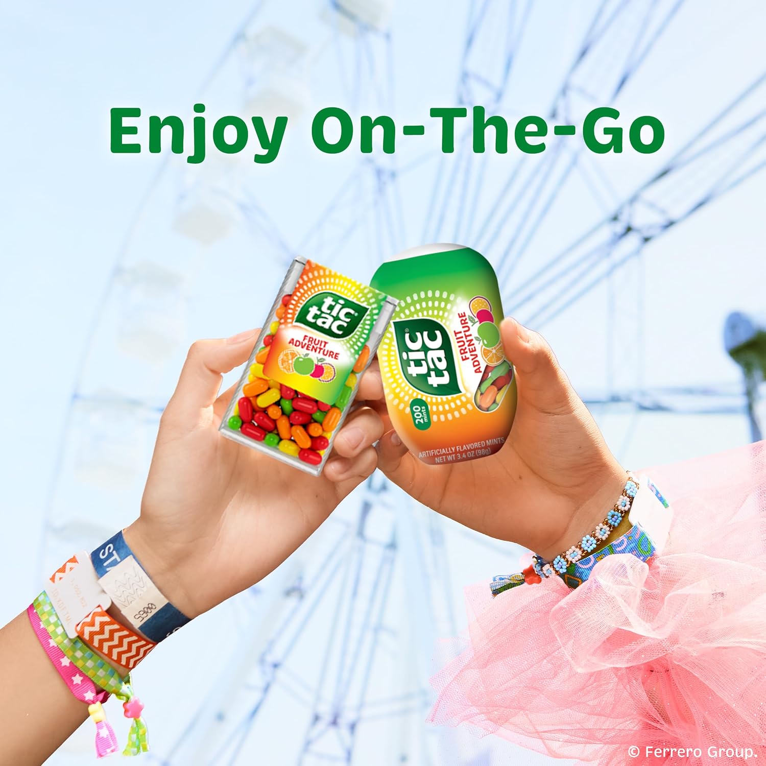 Tic Tac Fruit Adventure Mint Refill Bag – Sweet Soccer-Themed Stocking Stuffer and Birthday Gift for Her