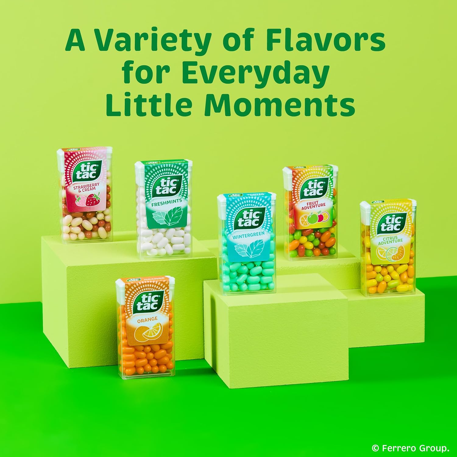 Tic Tac Wintergreen Mints – Stocking Stuffer and Holiday Gift Basket Addition, Bulk 12-Pack of Pocket-Sized Fresheners
