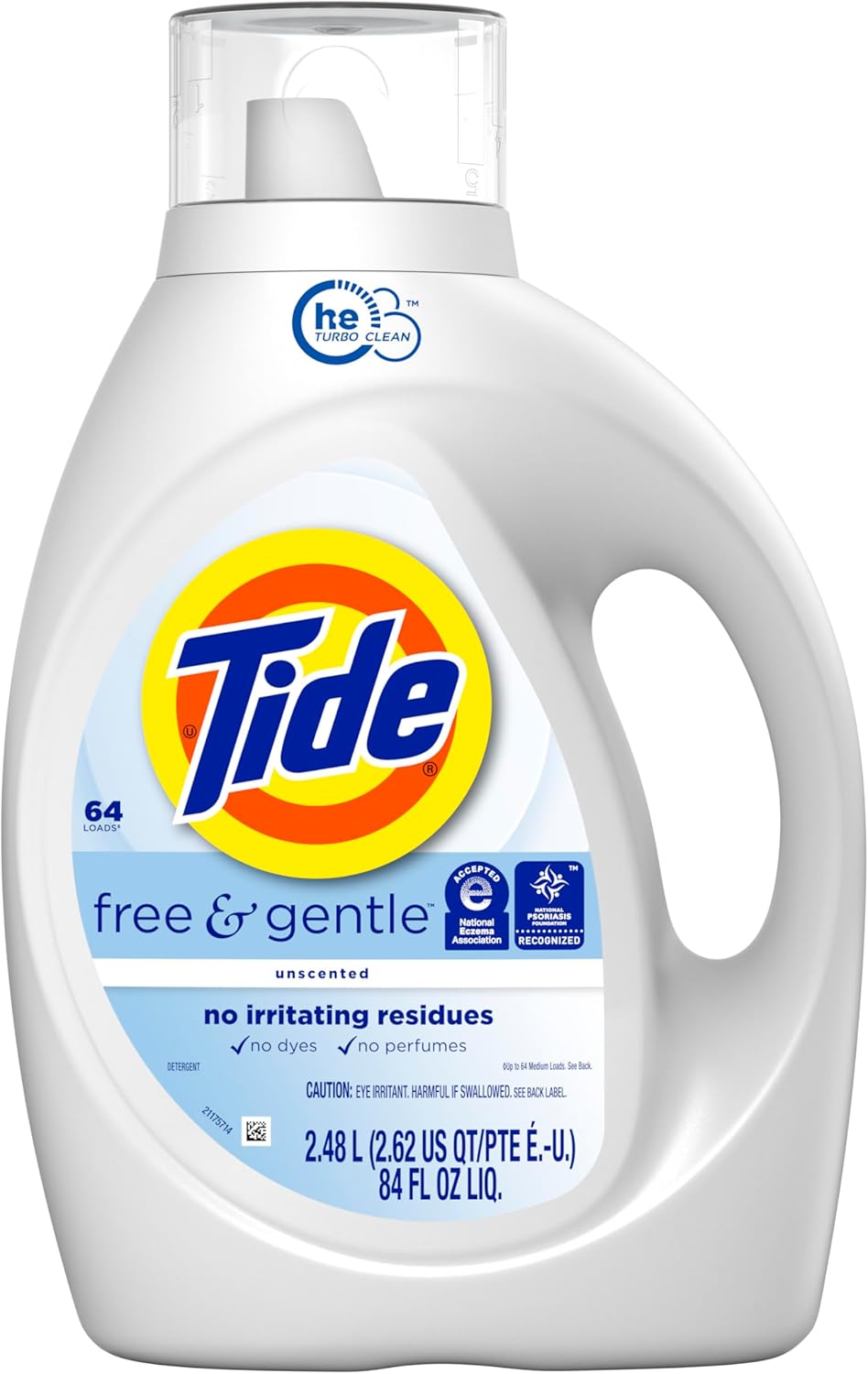 Tide Free & Gentle Laundry Detergent for Nursery and Baby Clothes, Hypoallergenic Wash for Daycare-Ready Toddlers