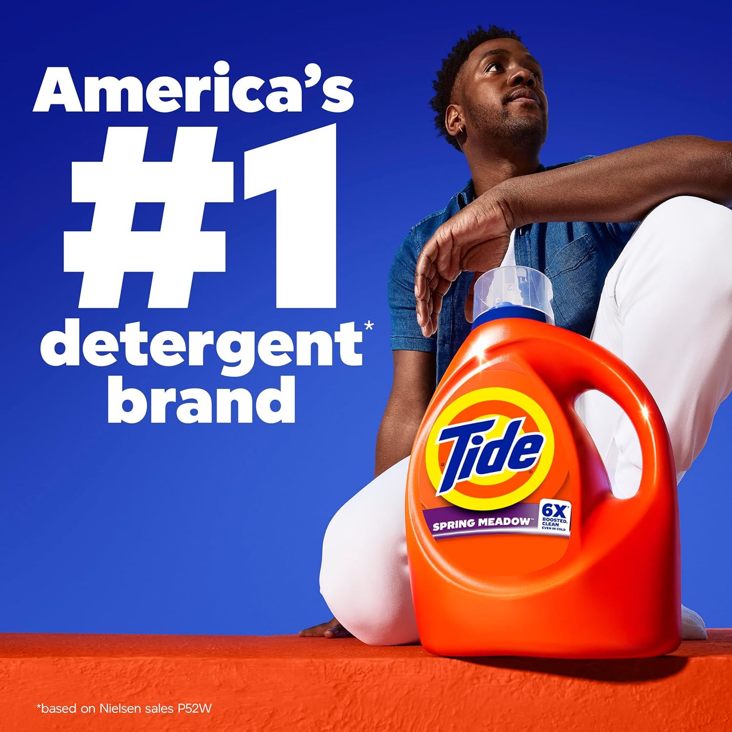 Tide Liquid Laundry Detergent Original Scent 125 fl oz Bulk Jug for Big Family Laundry Room Loads