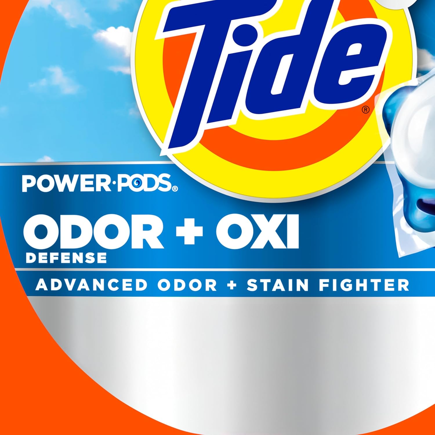 Tide Odor Defense + Oxi Laundry Detergent Pacs for Self-Care Routines, Fresh Scent That Lingers After Every Wash