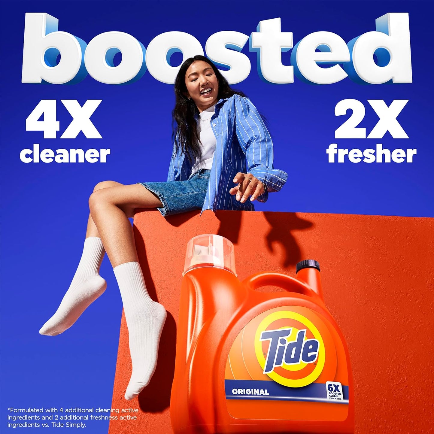 Tide Original Scent Liquid Laundry Detergent 158 fl oz – Bulk Cold-Wash Laundry Soap for Busy Home Office Routines, 126 Loads
