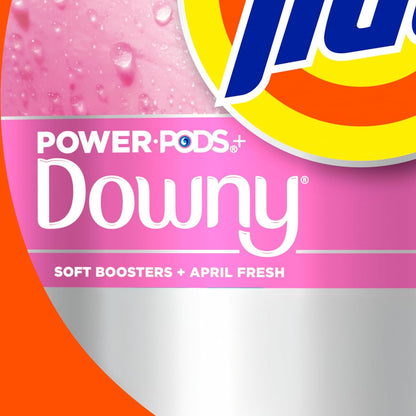 Tide Plus Downy April Fresh Laundry Pods 45 Count, Single-Dose Detergent for Clutter-Free Laundry Room
