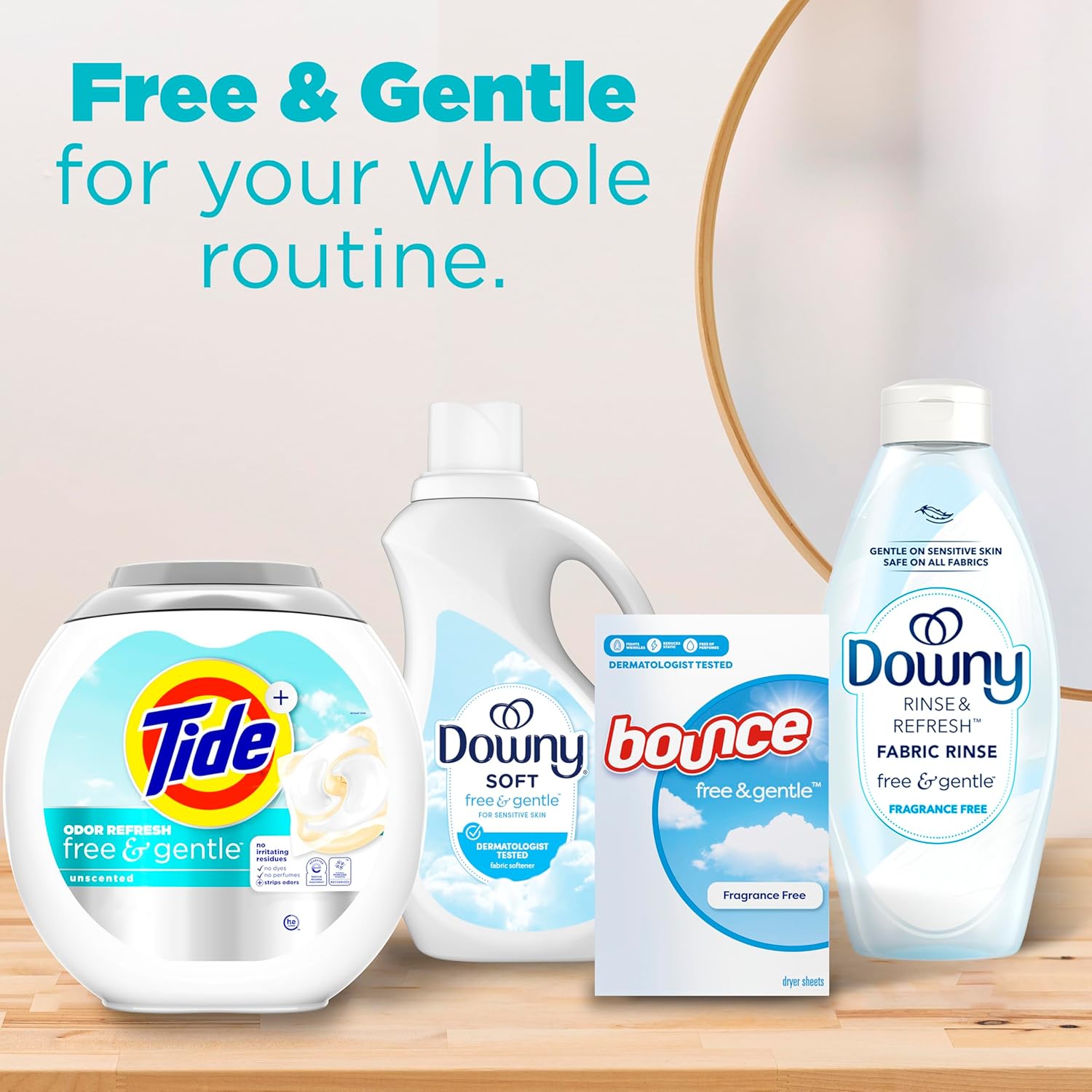 Tide PODS Free and Gentle Laundry Detergent – Baby Clothes and Cloth Diaper Wash for Sensitive Infant Skin