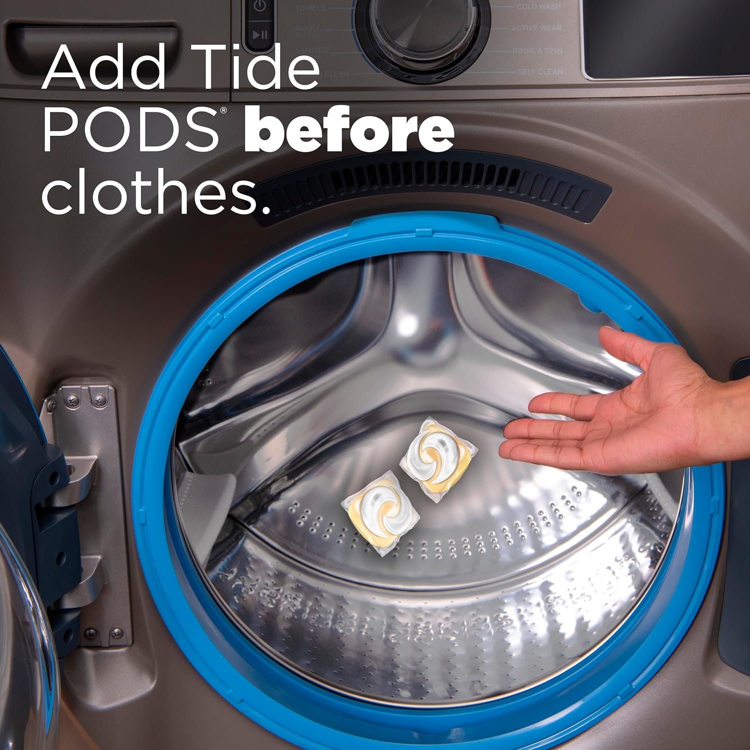 Tide Pods Free & Gentle Laundry Detergent Pacs for Baby Clothes, Sensitive Skin Nursery Detergent