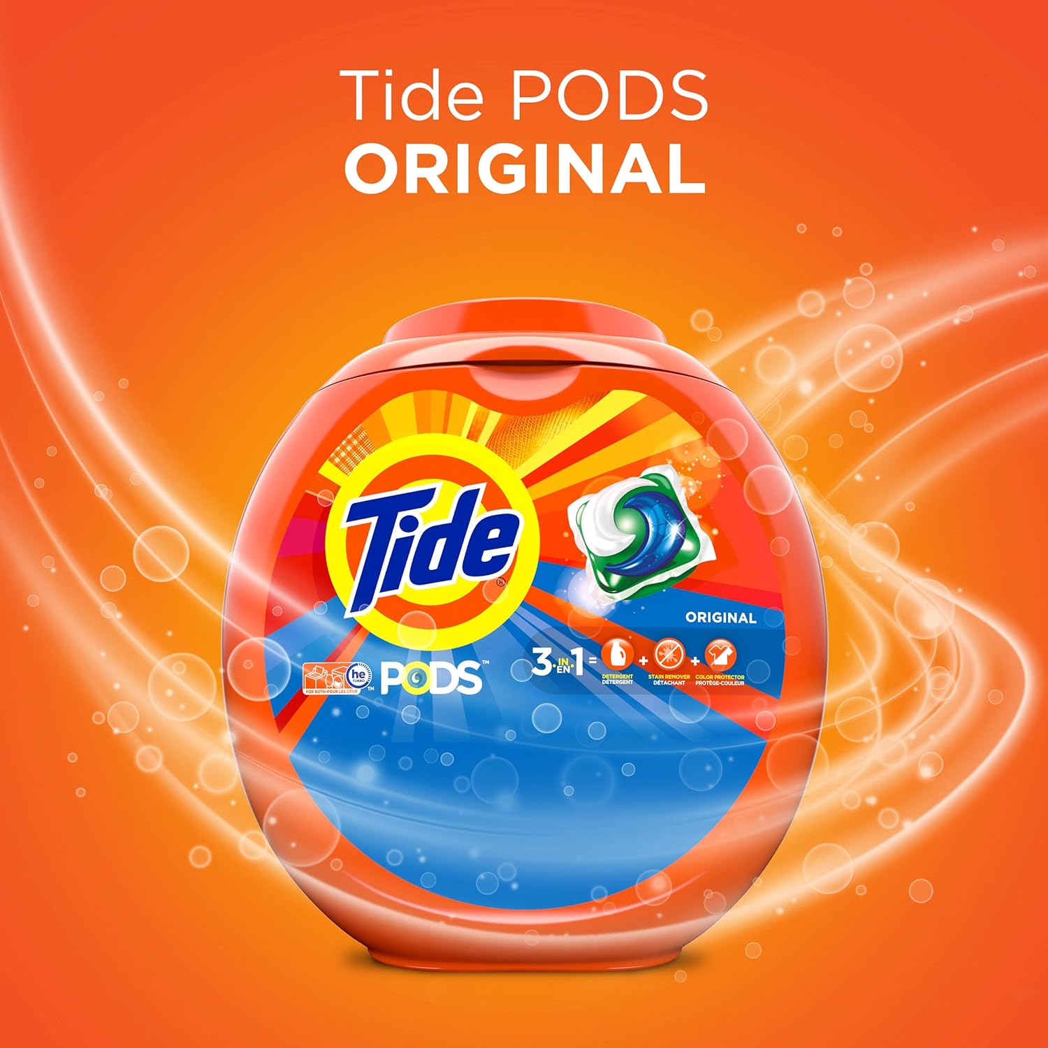 Tide PODS Original Scent Laundry Pacs for Mindful Wind Down Home Care – No Overpowering Fragrance