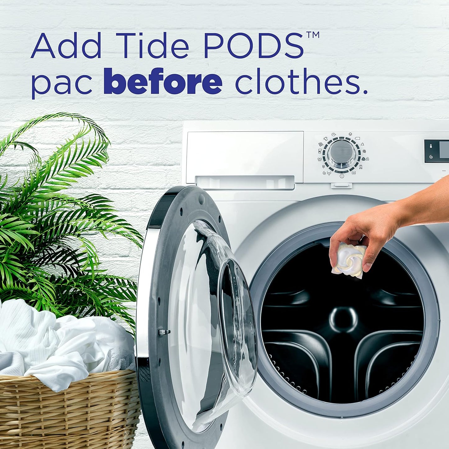 Tide PODS Ultra Oxi Free and Gentle Laundry Detergent Packs, 57 Count – Hypoallergenic Laundry Pods Safe for Nursery and Kids' Rooms