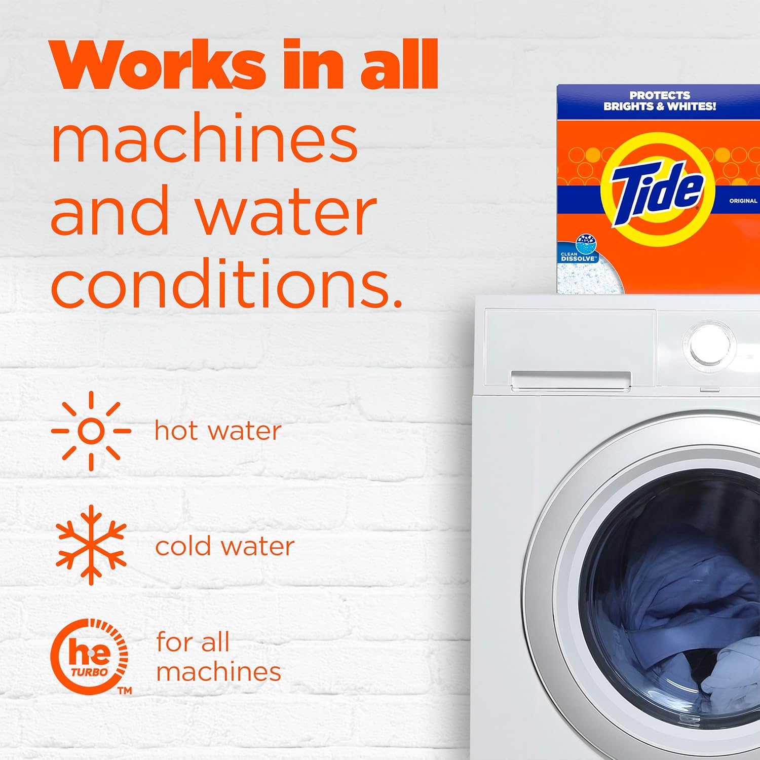 Tide Powder Laundry Detergent, Original Scent – Efficient Bulk Laundry Supply for Home Offices and Work-From-Home Routines