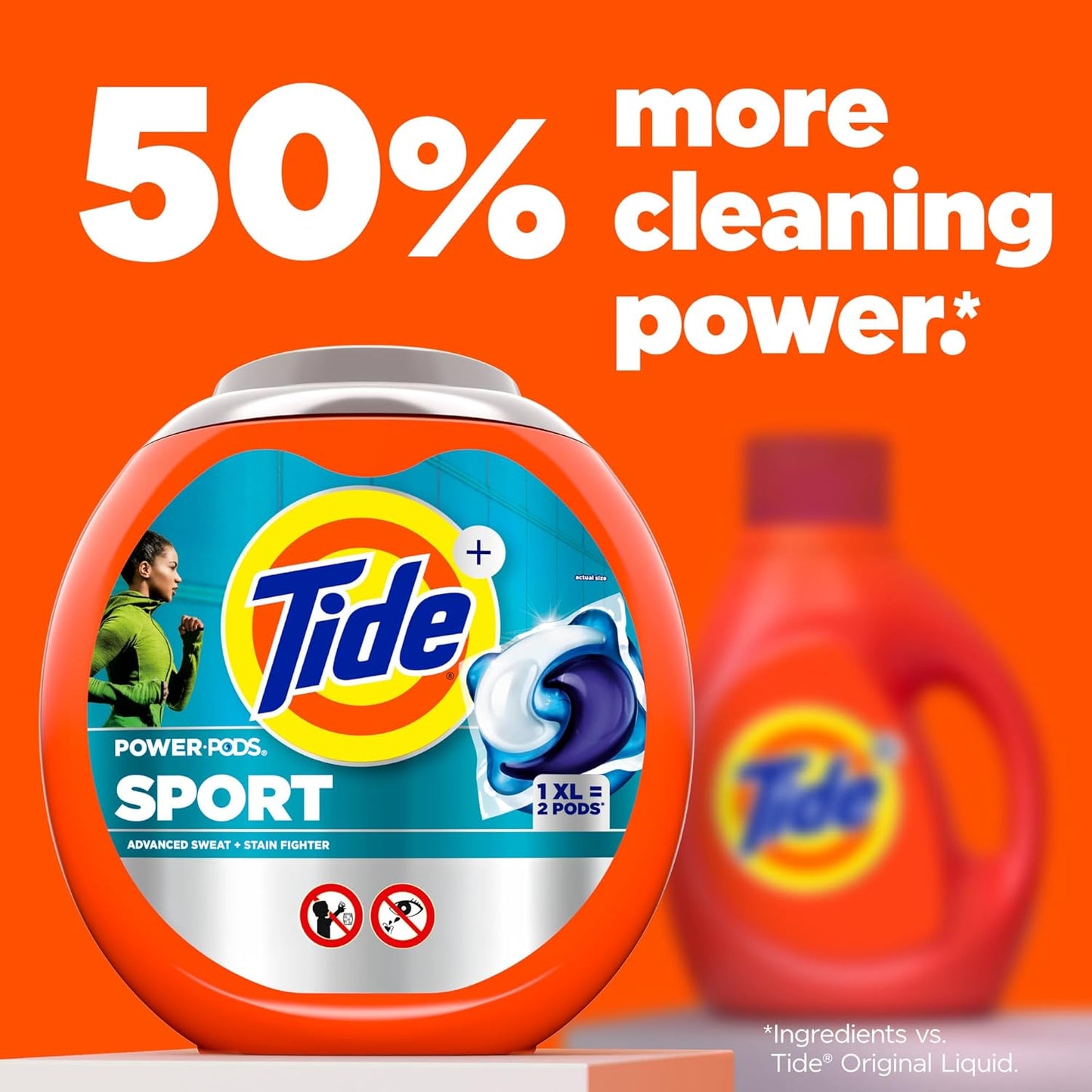 Tide Power Pods Sport Laundry Detergent Pacs – Camping Trip Laundry Essential for Hikers and Outdoor Gear