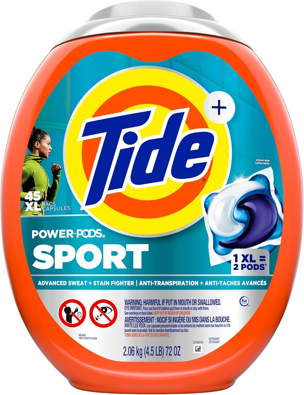 Tide Power Pods Sport Laundry Detergent Pacs – Camping Trip Laundry Essential for Hikers and Outdoor Gear
