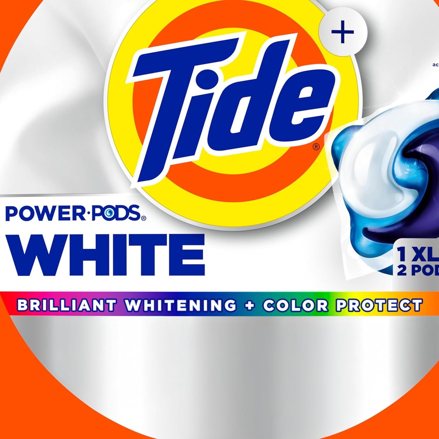 Tide Power PODS White Laundry Detergent – Mindful Laundry Ritual for Bedroom Whites, Gentle Whitening Care