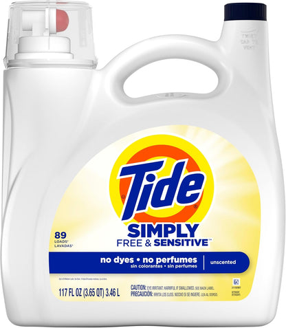 tide simply line branding as a stripped-down, no-additive alternative within the tide family
