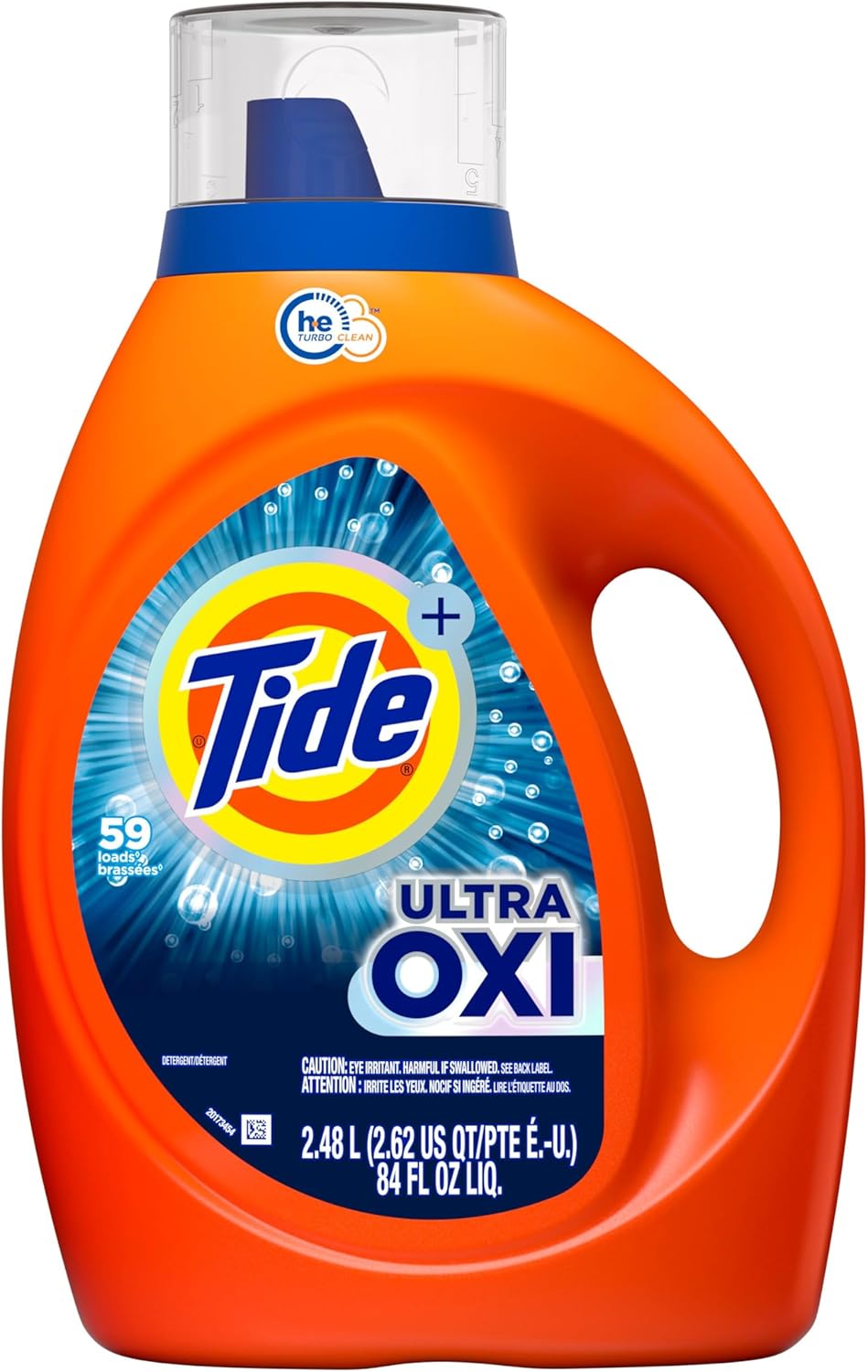 Tide Ultra Oxi Boost Liquid Laundry Detergent – Streamlined HE Detergent for Simple Laundry Routines and Clutter Free Homes