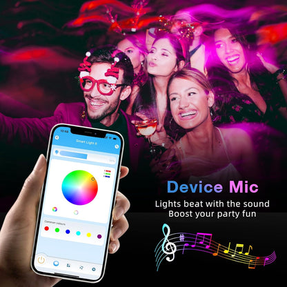 TJOY LED Lights Housewarming Gift for Women and Mom – Smart RGB Strip with Music Sync for Living Room