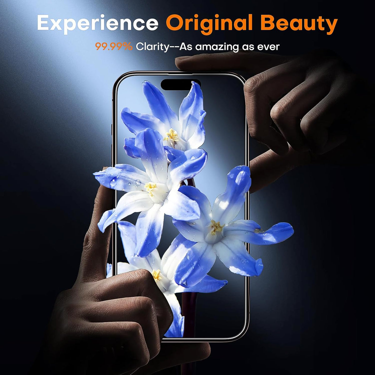 TOCOL for iPhone 16 Pro Max Tempered Glass – 1:1 Full-Coverage Case-Friendly Screen Guard, Low-Friction Workflow Protection for Professionals