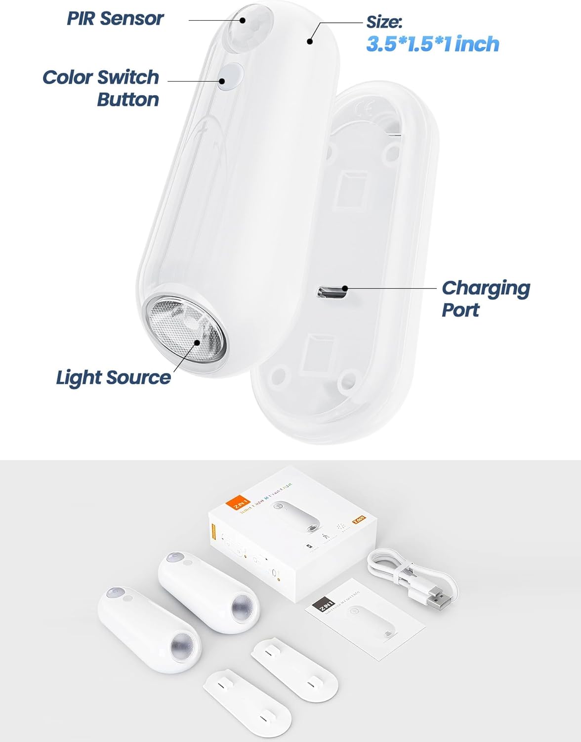Toilet Night Light for Kids – Motion Sensor Potty Training Helper, 8 Color Changing Bathroom Light