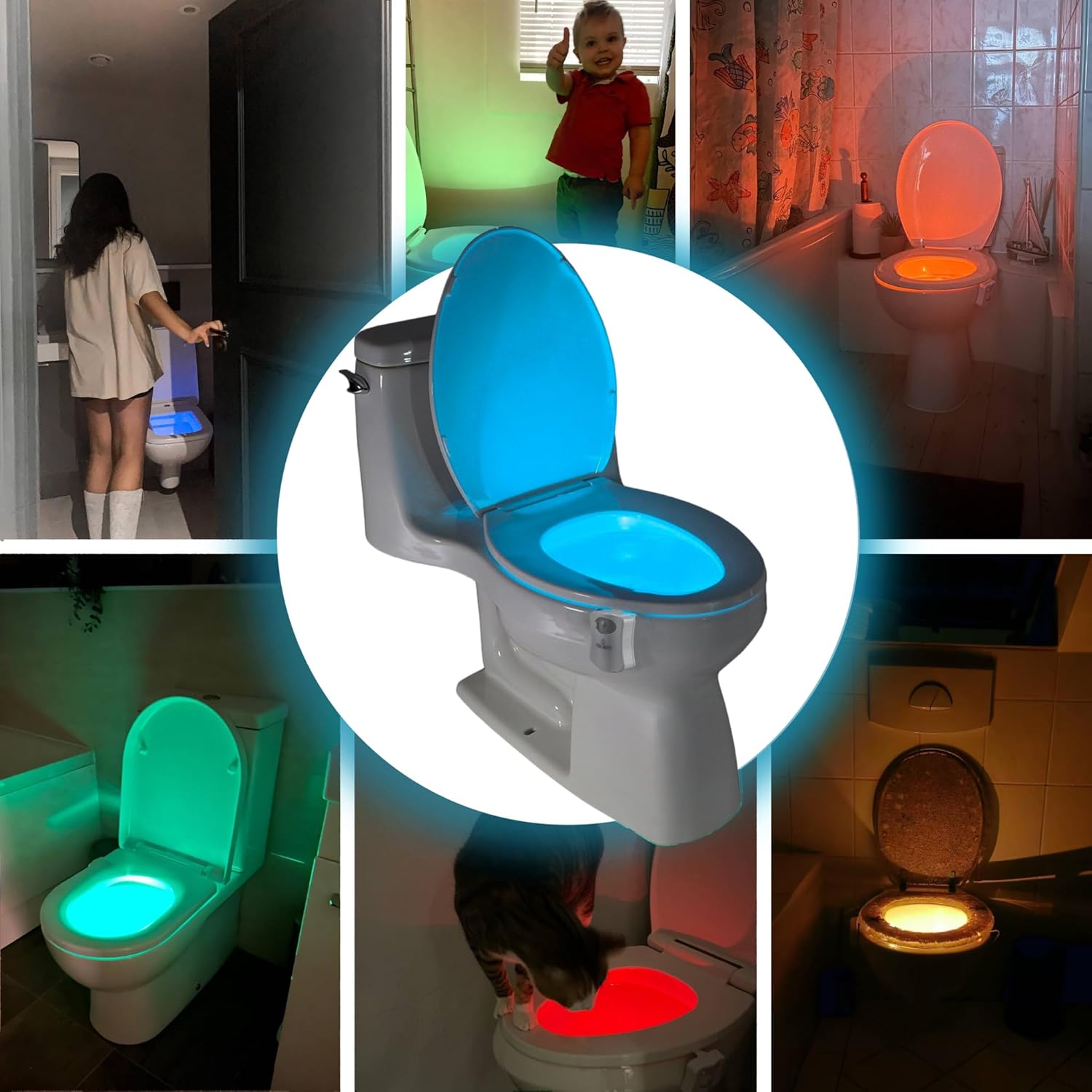 ToiLight Toilet Bowl Night Light – Fall Prevention Motion Light for Elderly and Mobility Limited Users at Home