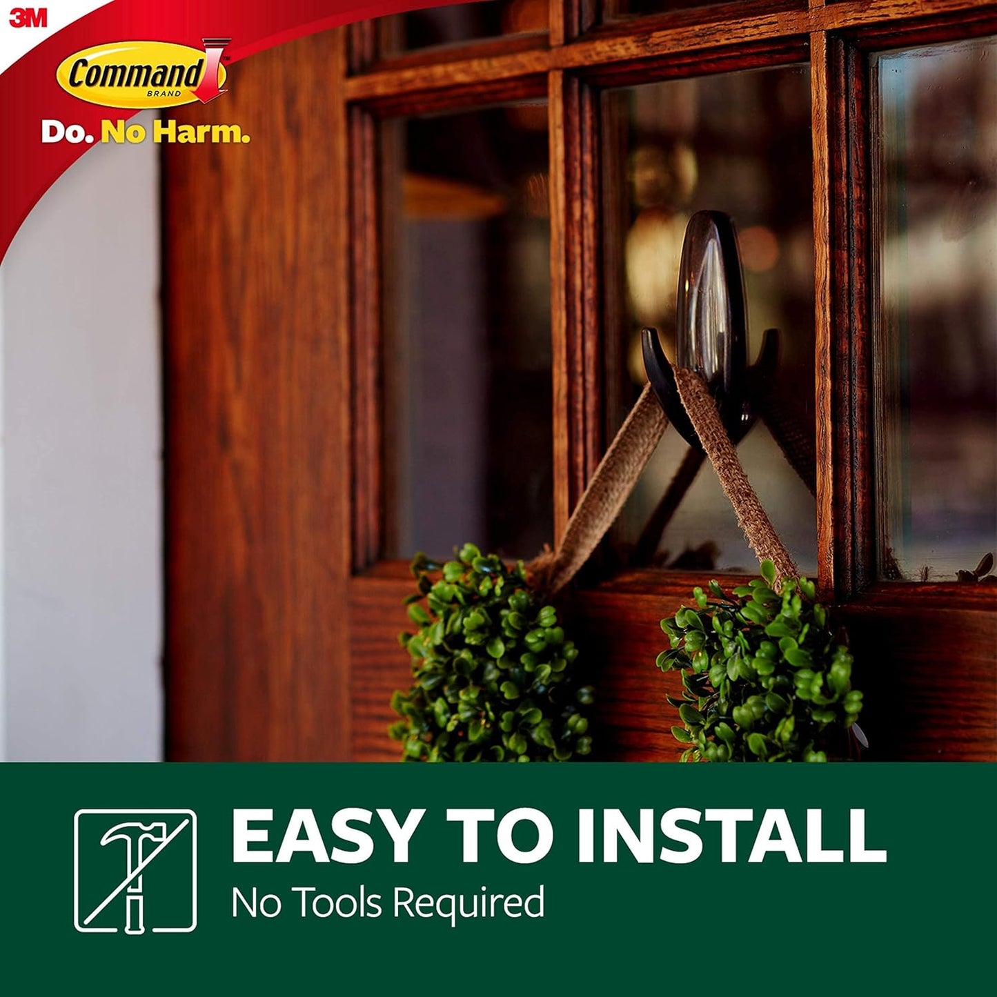 tool-free installation — no nails, screws, or drilling required