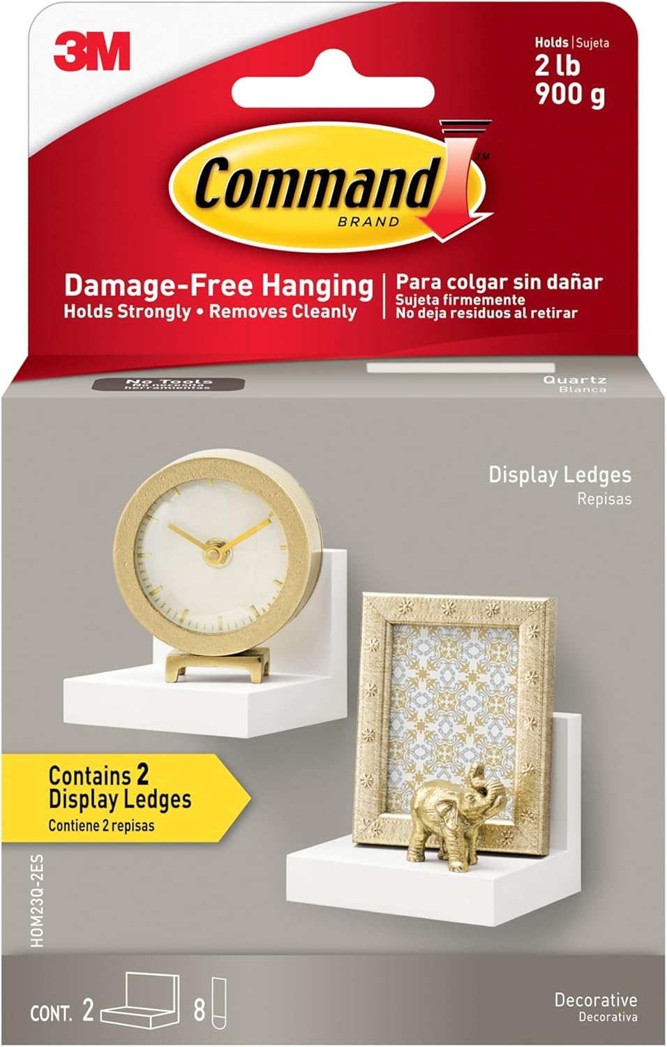 tool-free peel-and-stick installation using command medium adhesive strips