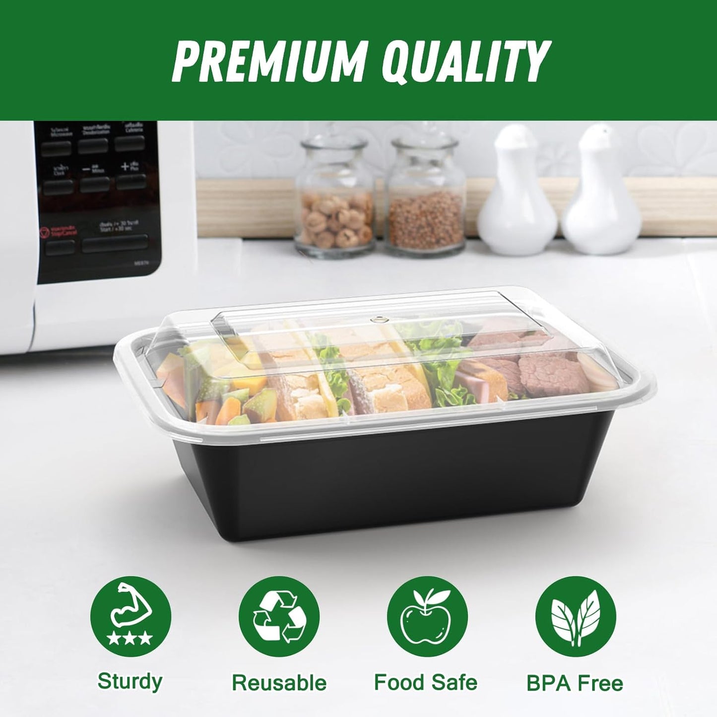 top-rack dishwasher safe for easy cleaning and reuse