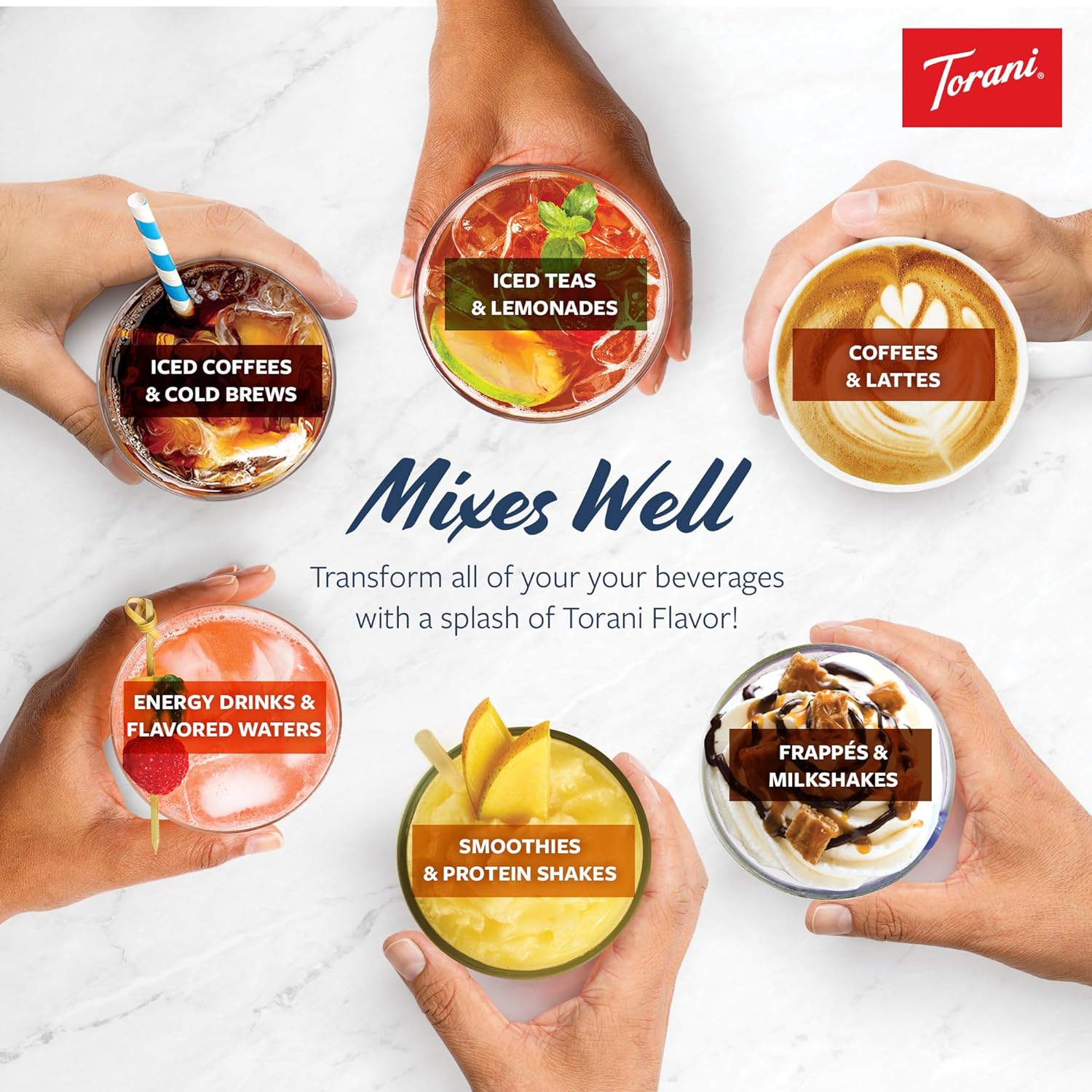 Torani Strawberry Syrup 25.4 fl oz 4-Pack - Family Friendly Flavoring for Kids Drinks and Birthday Parties