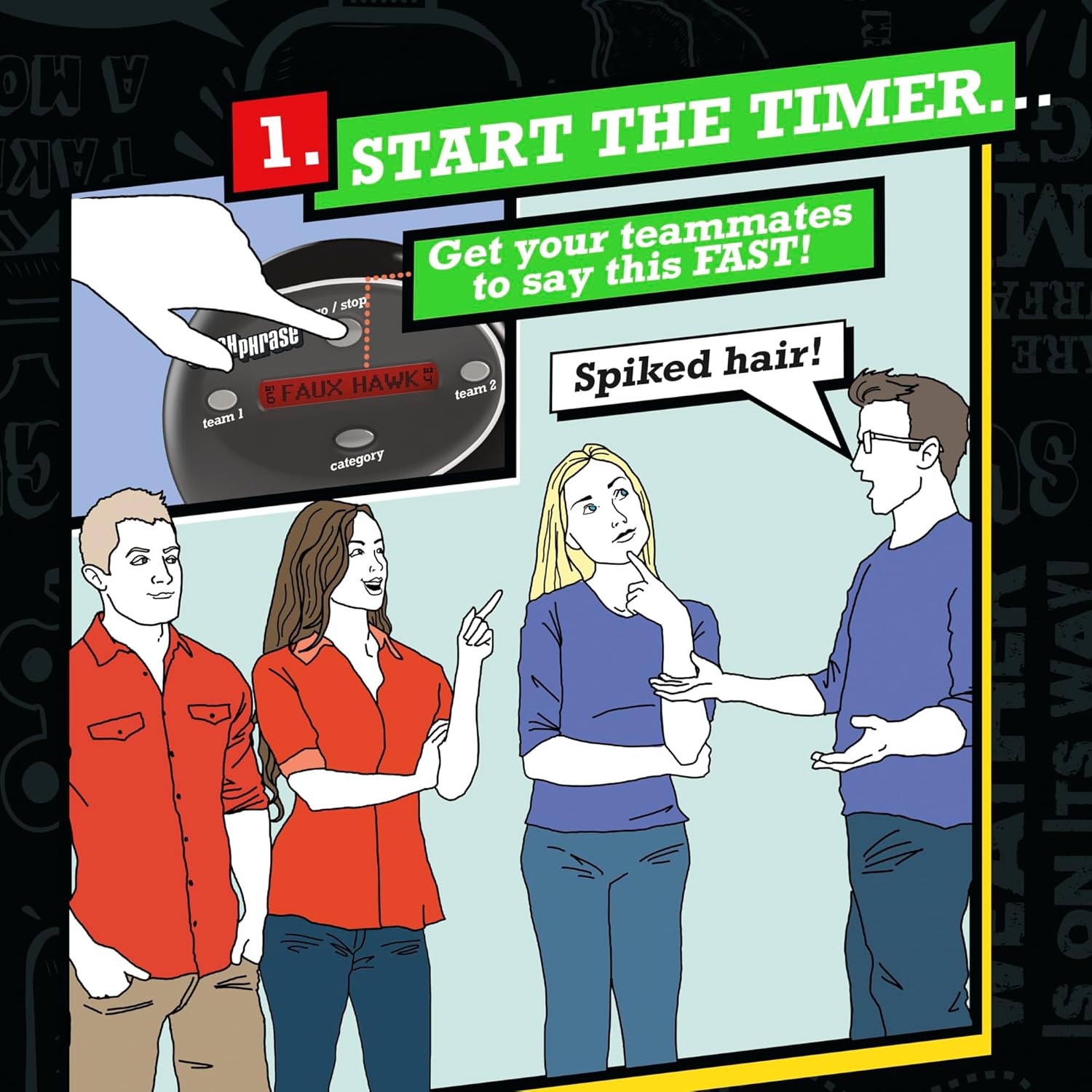 toss-friendly ergonomic design for active pass-and-guess gameplay