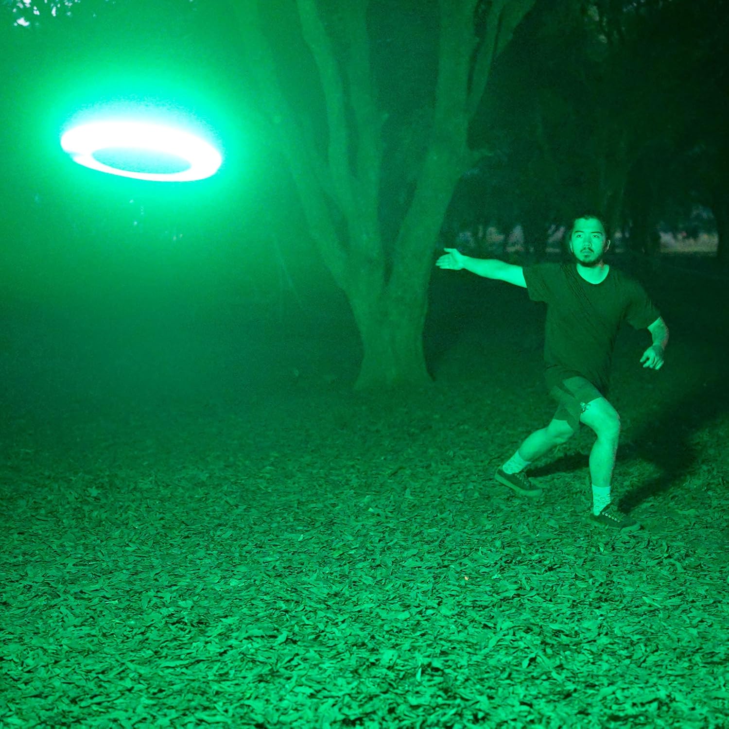 TOSY Flying Disc - 108 RGB Light Up Frisbee Birthday Gift for Her, Rechargeable LED Outdoor Toy for Women and Moms