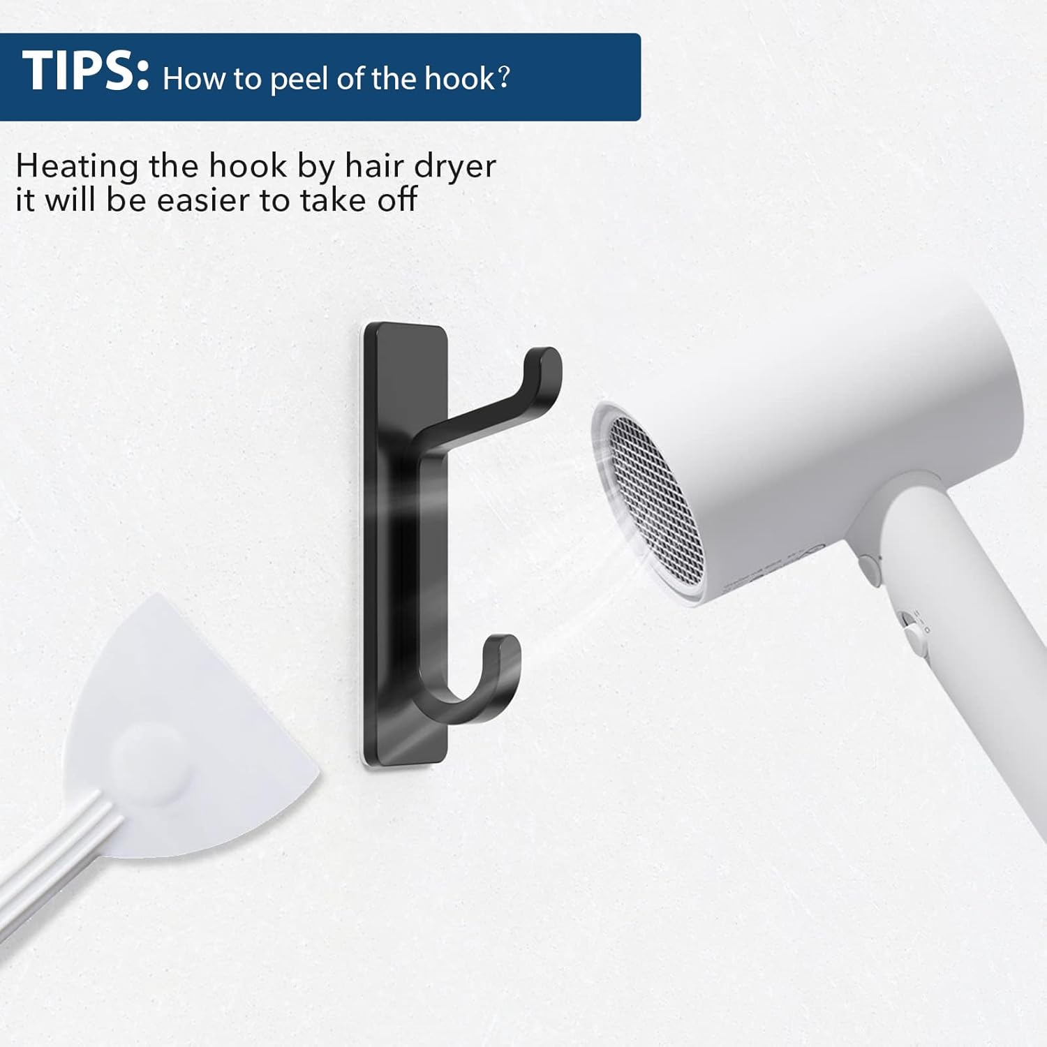 Towlz Tool-Free Wall Hooks for Kid-Friendly Bathroom, No Drilling Adhesive Towel Hooks That Protect Rental Walls