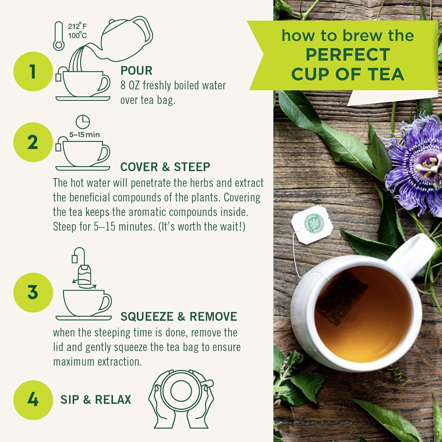 Traditional Medicinals Nighty Night Extra – Relaxing Mother's Day Gift Tea for Stress Relief, 16 Bags