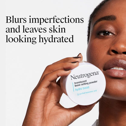 translucent loose powder formula suitable for all skin tones