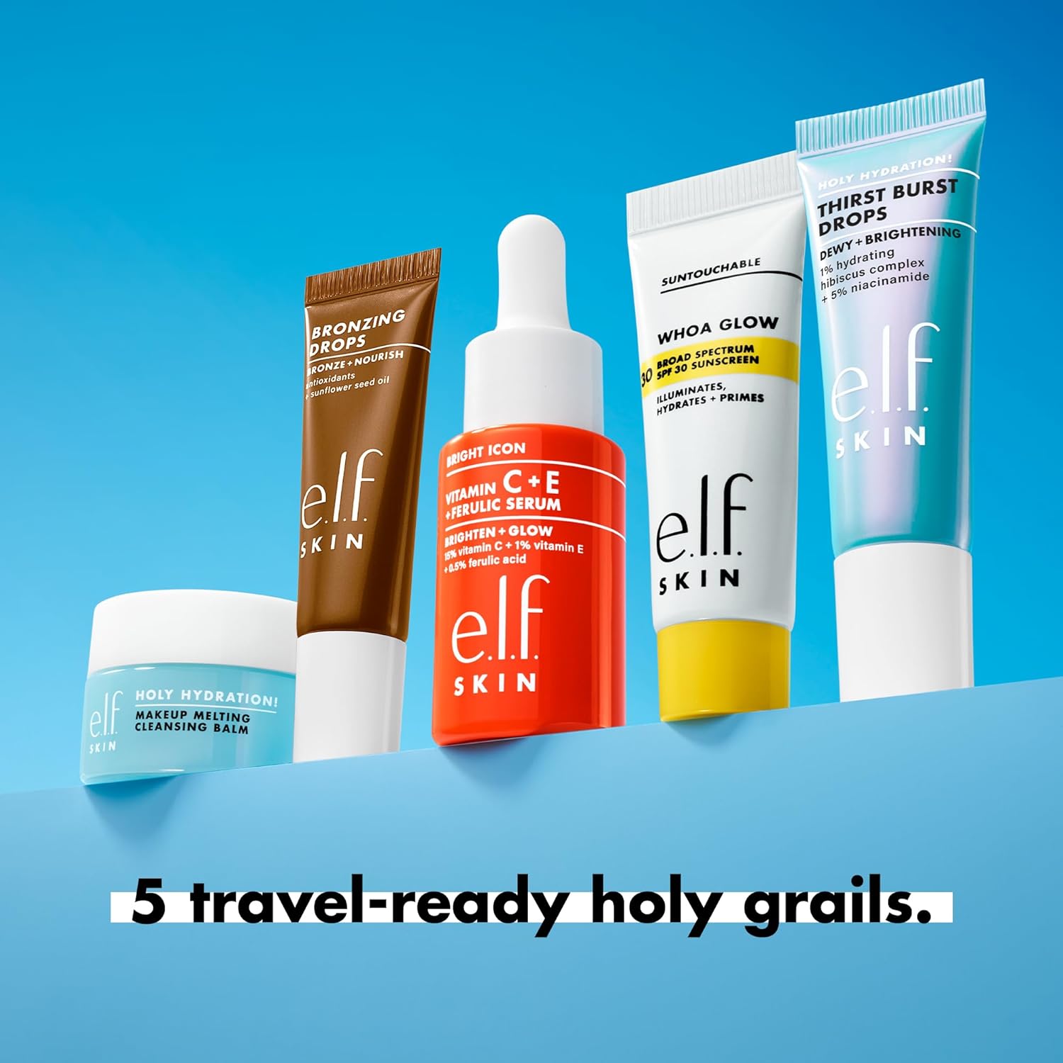 travel/mini sizing across every item for portability and tsa compliance