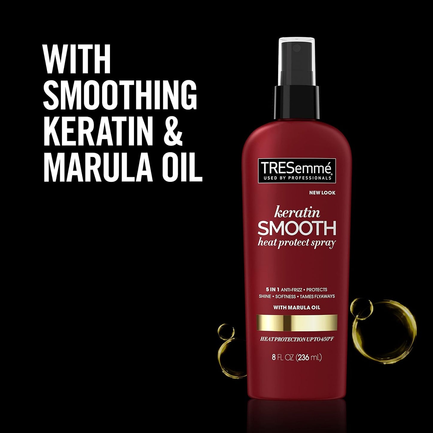TRESemmé Expert Selection Heat Protection Spray Keratin Smooth – Self-Care Hair Ritual for Frizzy Hair, Pre-Styling Thermal Shield