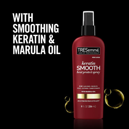 TRESemmé Expert Selection Heat Protection Spray Keratin Smooth – Self-Care Hair Ritual for Frizzy Hair, Pre-Styling Thermal Shield