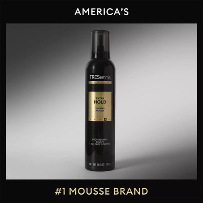 TRESemmé Extra Hold Shaping Mousse 3-Piece Bundle – Budget-Friendly Curly Hair Styling for Shared Family Bathrooms