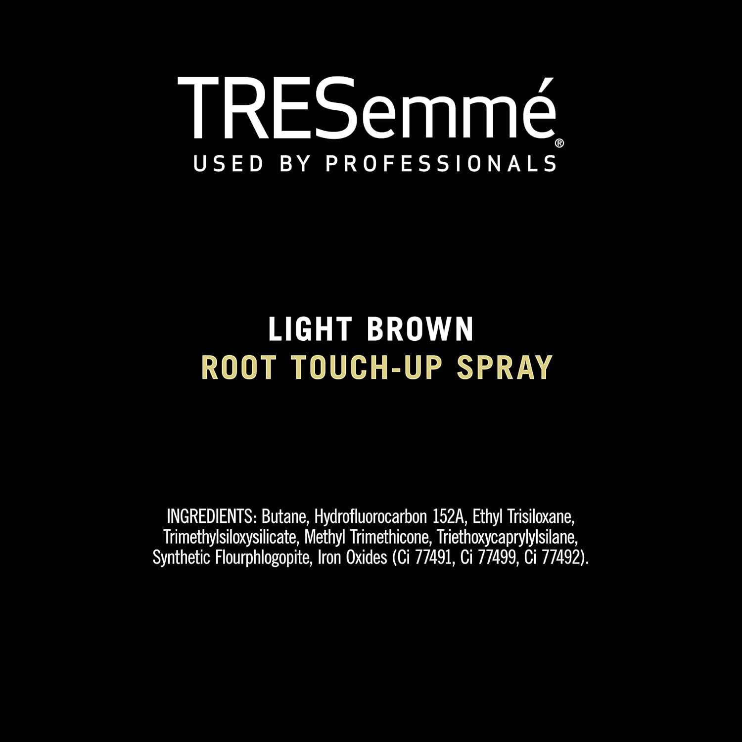 TRESemmé Root Touch-Up Spray – Clean Beauty Self-Care Ritual for Colored Hair, Ammonia-Free Light Brown 2.5 oz