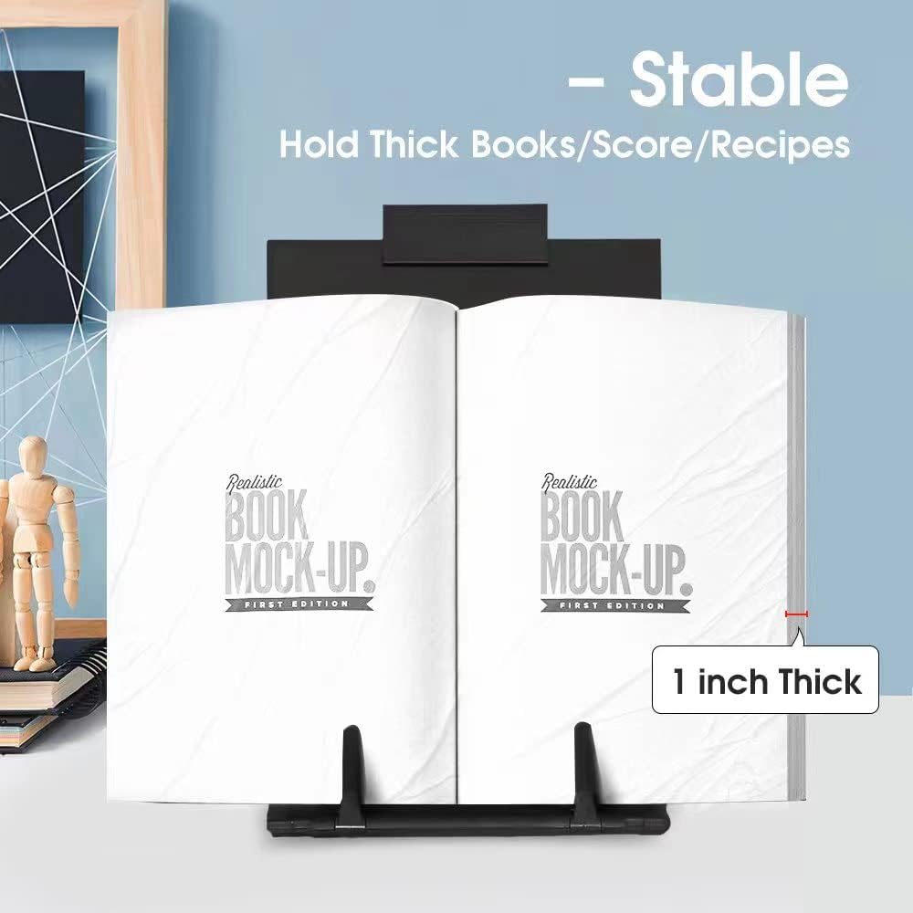Trexmount Slim Document Holder – Minimalist Black Copy Stand for a Clean Desk Setup