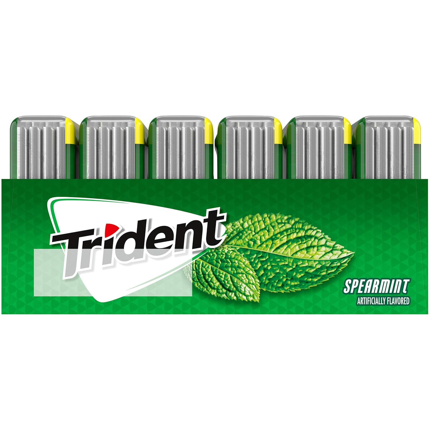 Trident Spearmint Sugar-Free Chewing Gum – Daily Oral Care Ritual with Xylitol for Cavity Protection