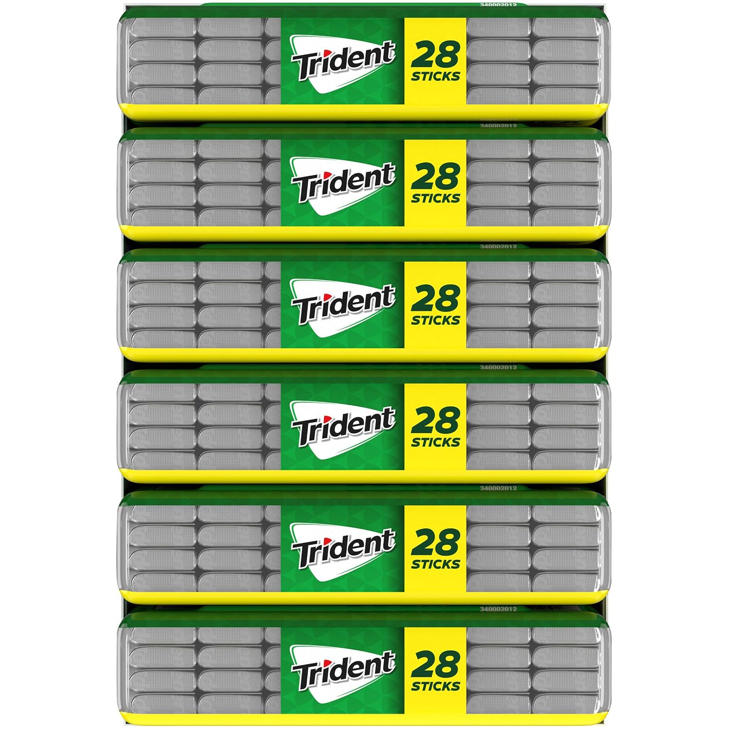 Trident Spearmint Sugar-Free Chewing Gum – Daily Oral Care Ritual with Xylitol for Cavity Protection