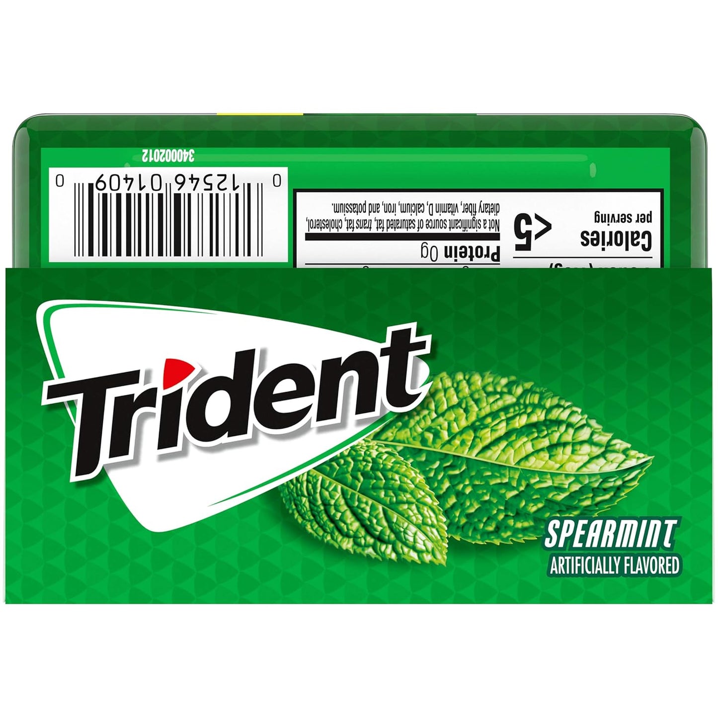 Trident Spearmint Sugar-Free Chewing Gum – Daily Oral Care Ritual with Xylitol for Cavity Protection