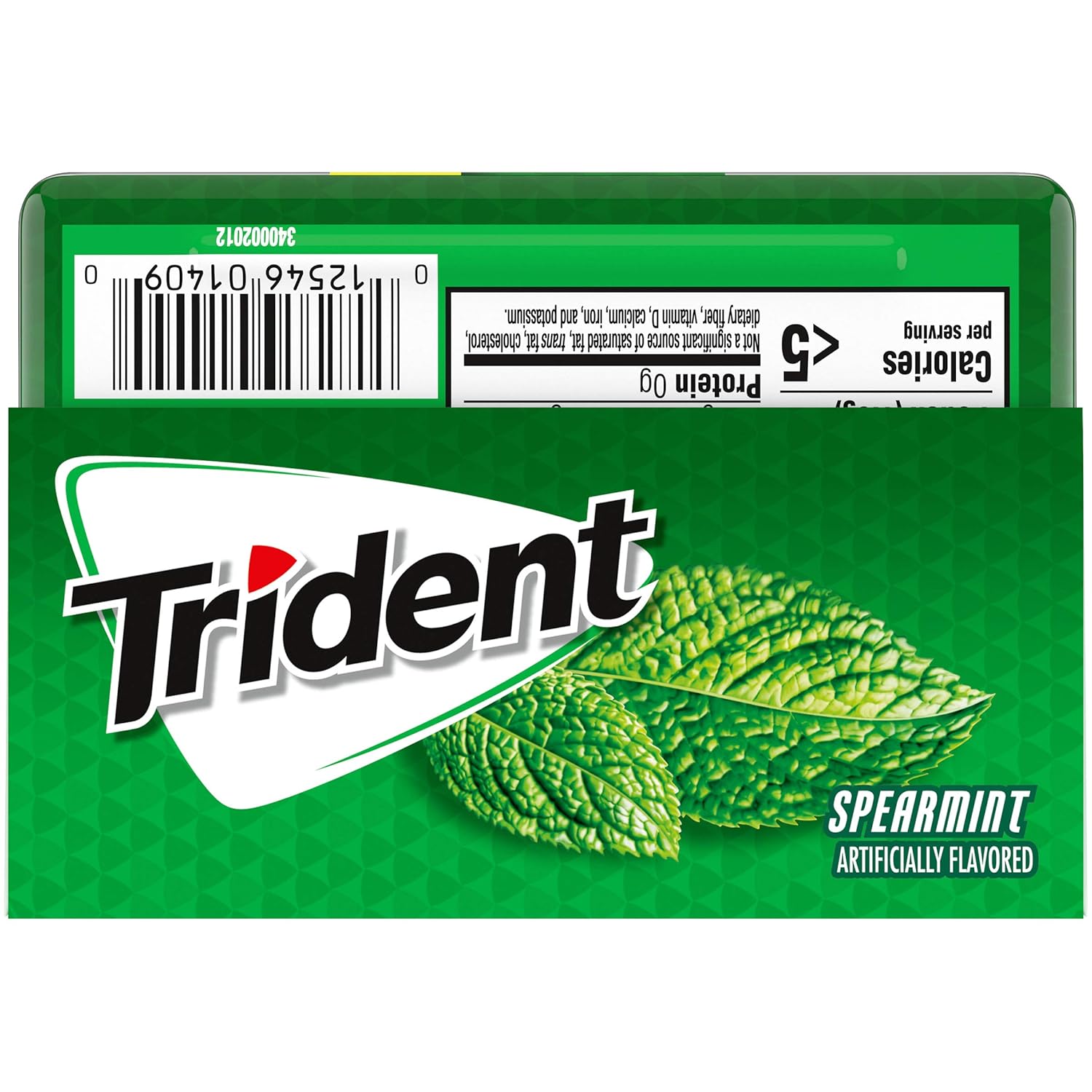Trident Spearmint Sugar-Free Chewing Gum – Daily Oral Care Ritual with Xylitol for Cavity Protection