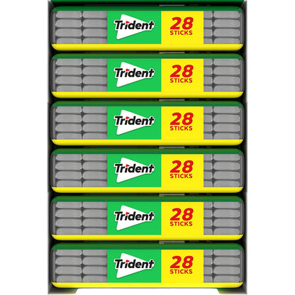 Trident Spearmint Sugar-Free Chewing Gum – Daily Oral Care Ritual with Xylitol for Cavity Protection