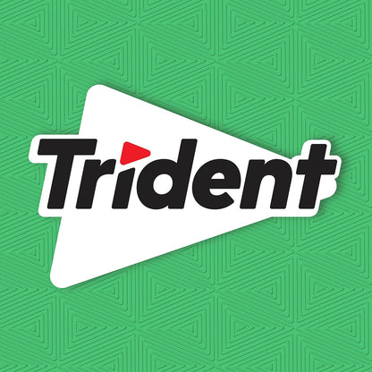 Trident Spearmint Sugar-Free Chewing Gum for Office Productivity, Bulk 24 Packs of 14 Pieces for Reception and Break Room