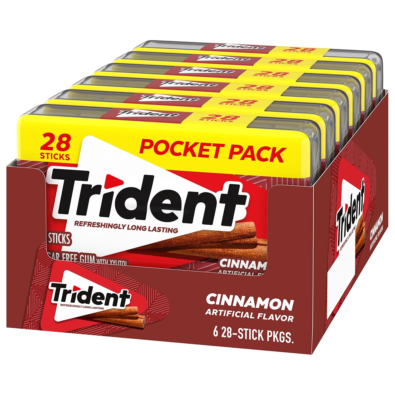 Trident Spearmint Sugar-Free Gum – School Safe Backpack Addition for Kids with ADD and ADHD