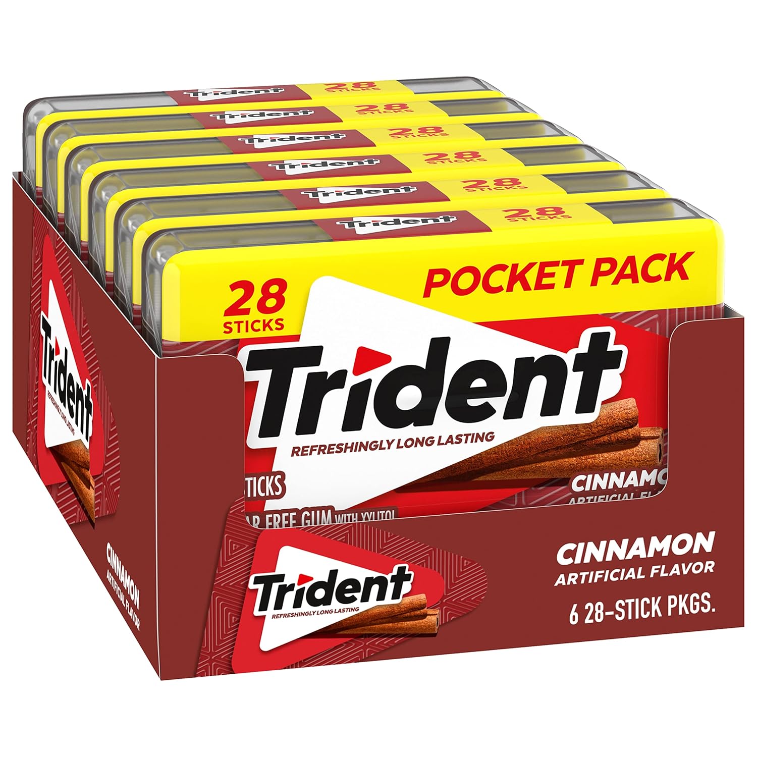 Trident Spearmint Sugar-Free Gum – School Safe Backpack Addition for Kids with ADD and ADHD