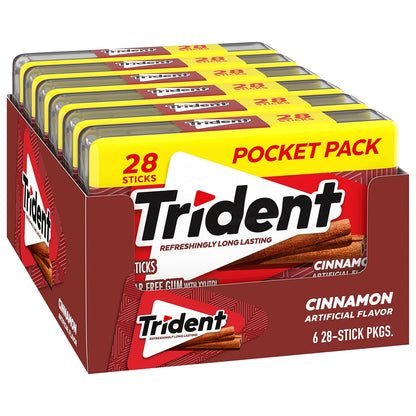 Trident Spearmint Sugar-Free Gum – School Safe Backpack Addition for Kids with ADD and ADHD